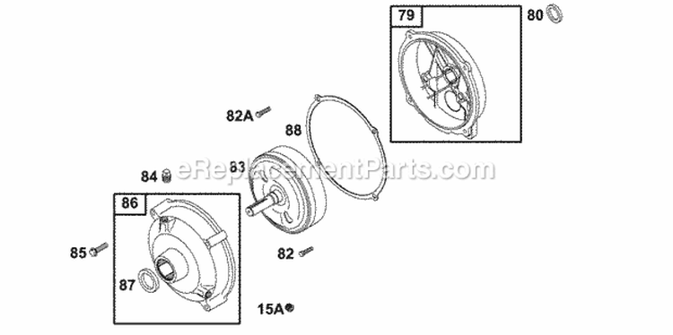 Gear Reduction Group Diagram and Parts List for 133202-0124-02  Briggs and Stratton Engine
